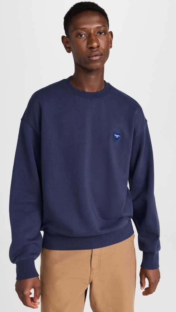 

Толстовка Carhartt WIP Heart Patch, синий
