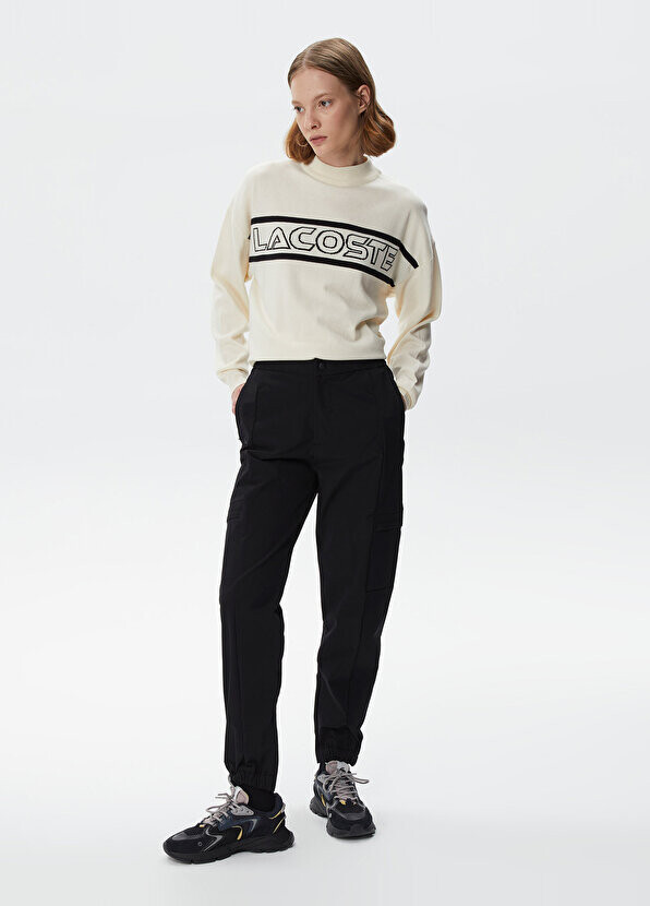 

Черные женские брюки jogger Lacoste, Черный