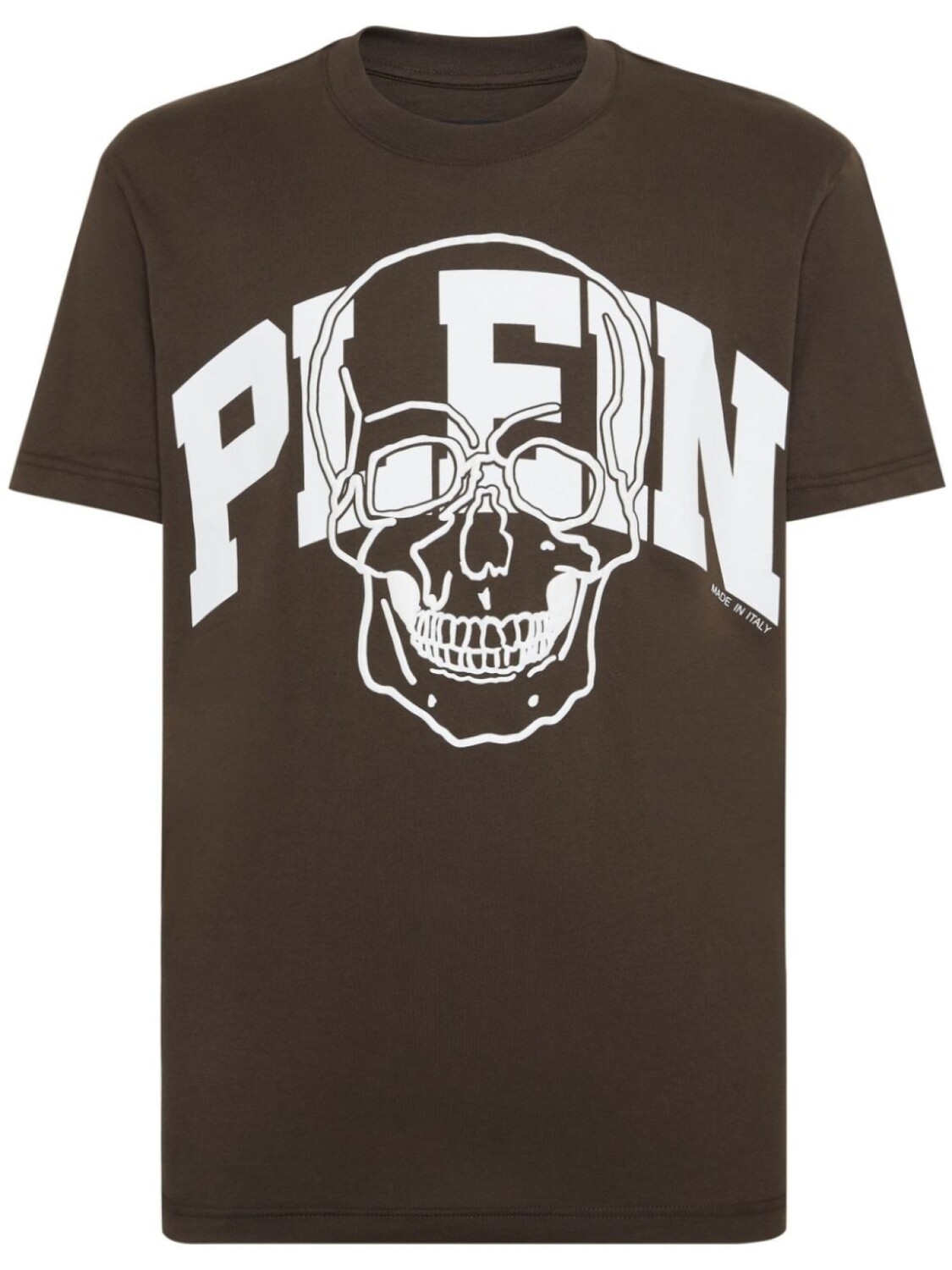 

Philipp Plein футболка с принтом, коричневый