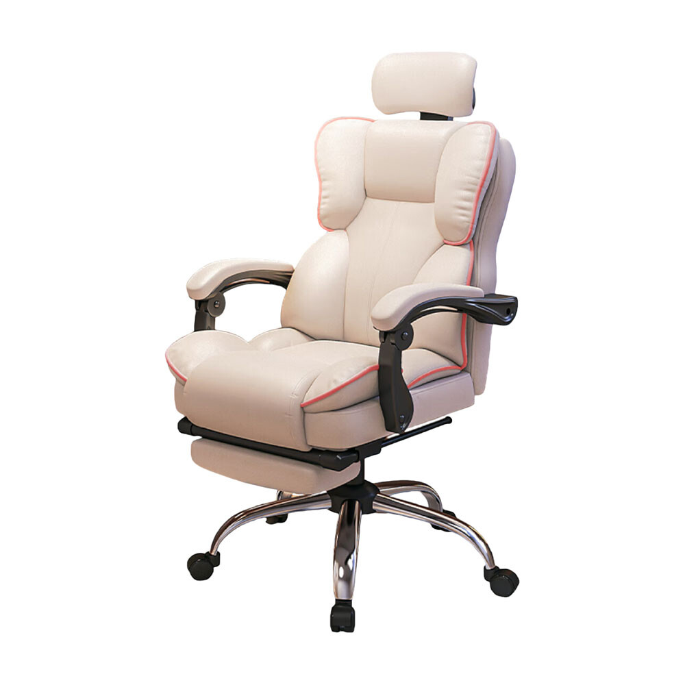 

Игровое кресло Yipinhui P508, сталь, подставка для ног, бежевый