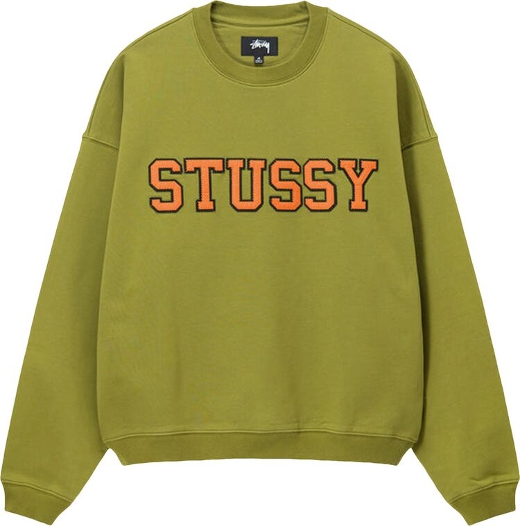 

Толстовка Stussy Relaxed Oversized Crew 'Green', зеленый
