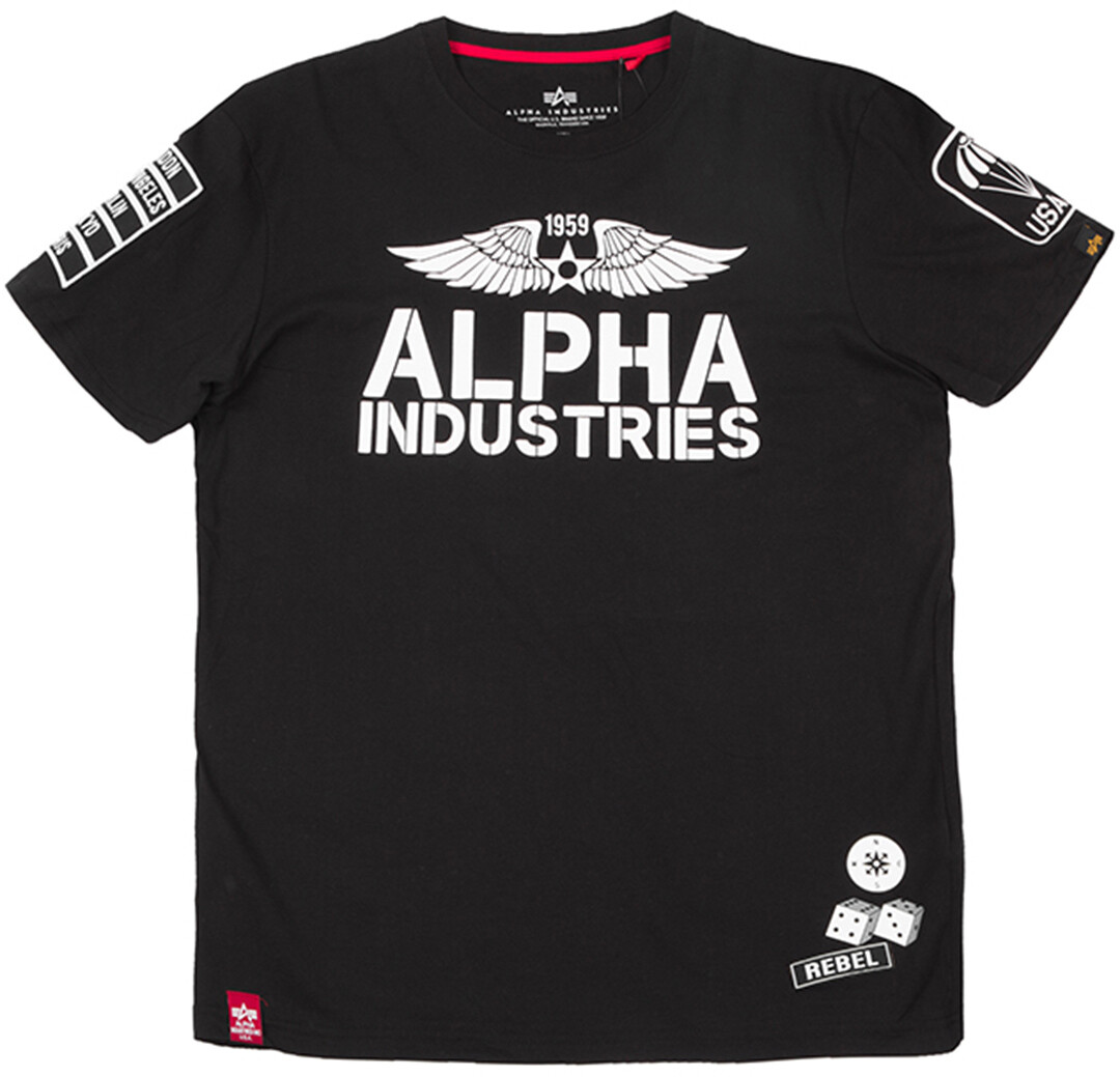 

Футболка Alpha Industries Rebel, черная