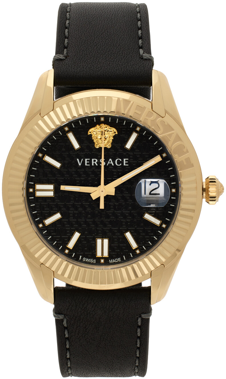 

Черные часы Greca Time Versace