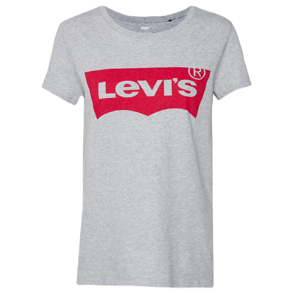 Футболка Levi's The Perfect Tee, серый/красный - фото