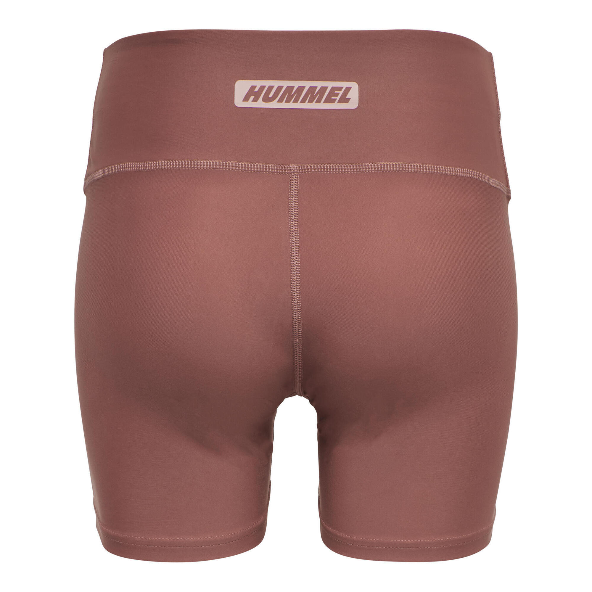 Hmlte Tola Hw Tight Shorts Женские узкие шорты HUMMEL, фиолетовый