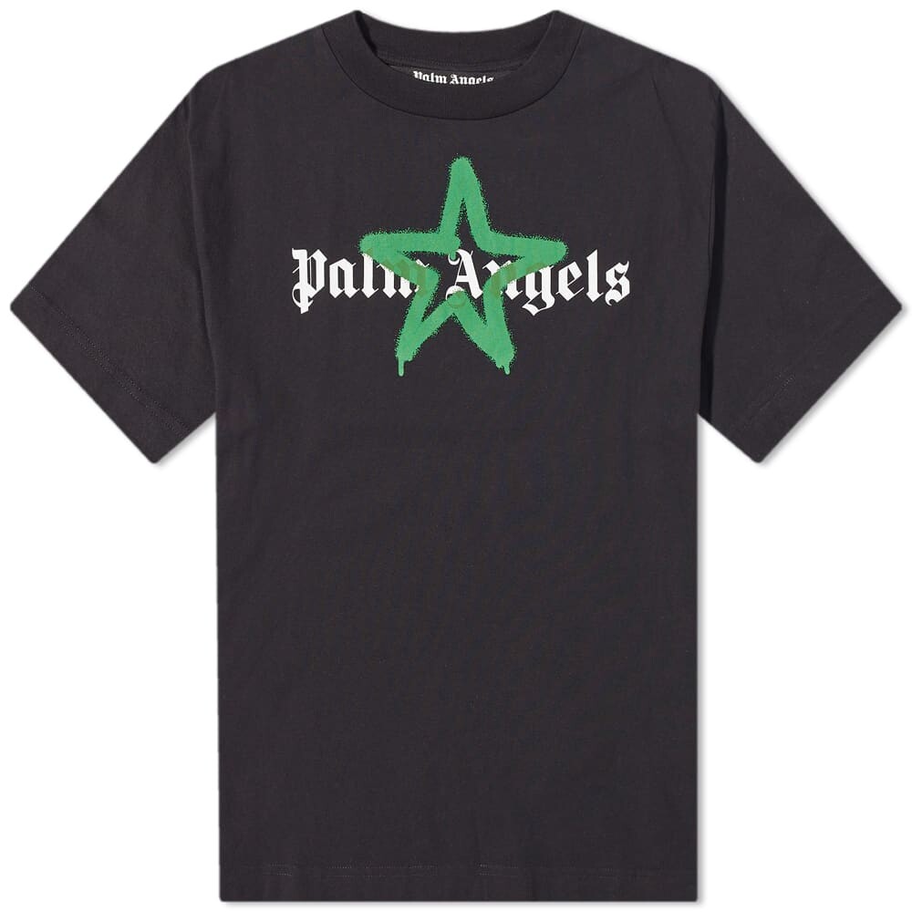 

Футболка Palm Angels Star Sprayed Logo Tee, Серый