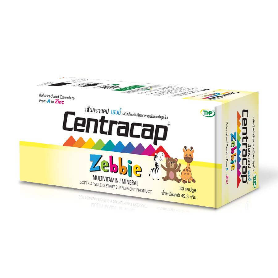 

Мультивитамины для детей THP Centracap Zebbie, 30 капсул