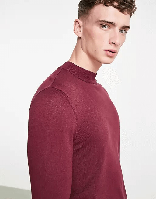 

Джемпер Pull&Bear, бордовый, Красный