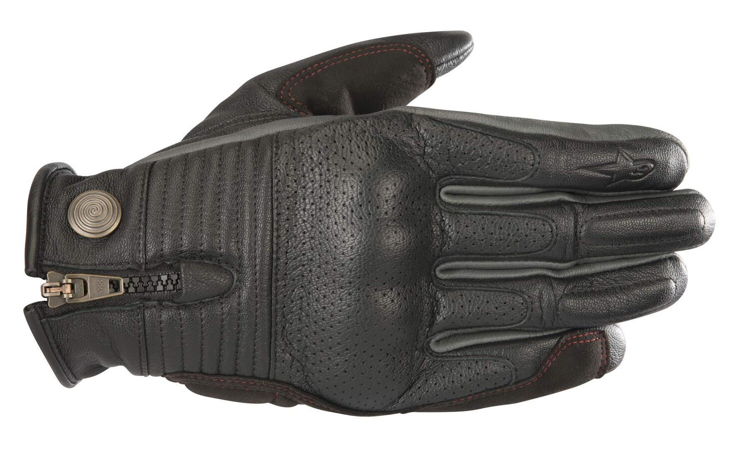 

Мотоциклетные кожаные перчатки Alpinestars Honda Rayburn, черный/серый