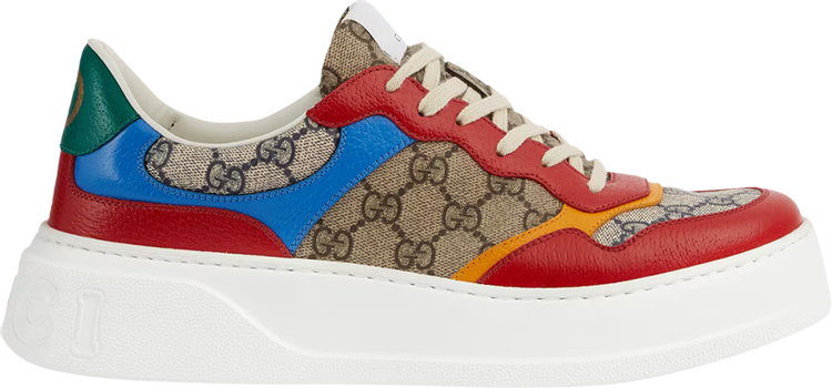 Кроссовки Gucci GG Sneaker Beige Red Blue, бежевый - фото