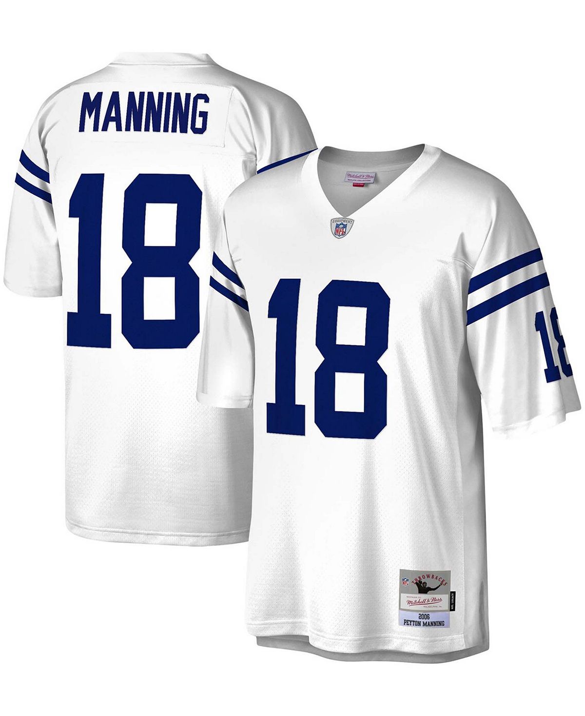 manning m и др artists Футболка Mitchell & Ness Men's Peyton Manning White Indianapolis Colts Legacy, белый