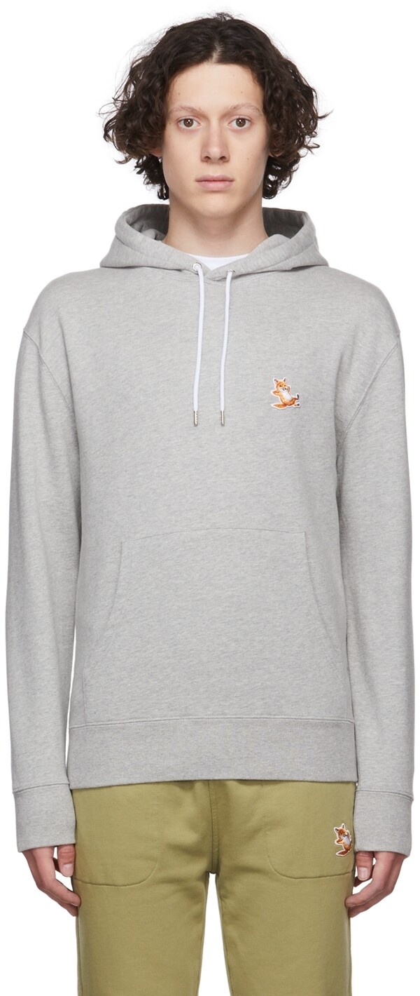 

Серый - Худи Chillax Fox Maison Kitsuné