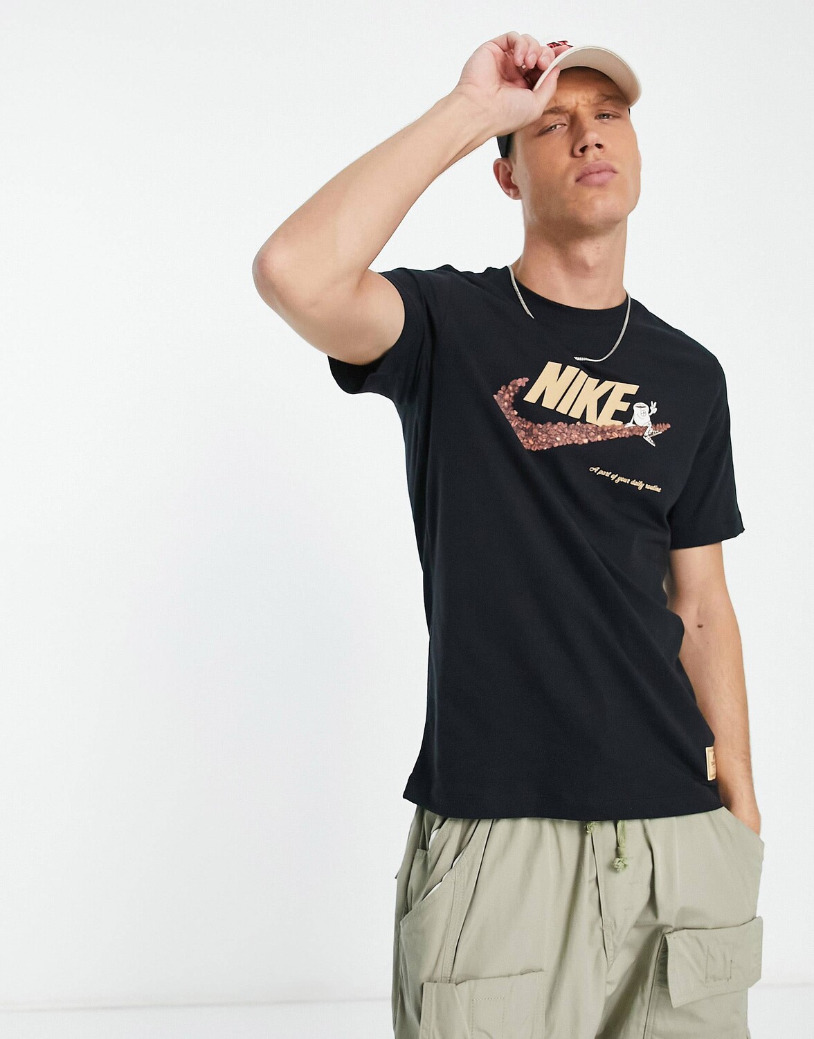 

Черная футболка Nike 'sole cafe'