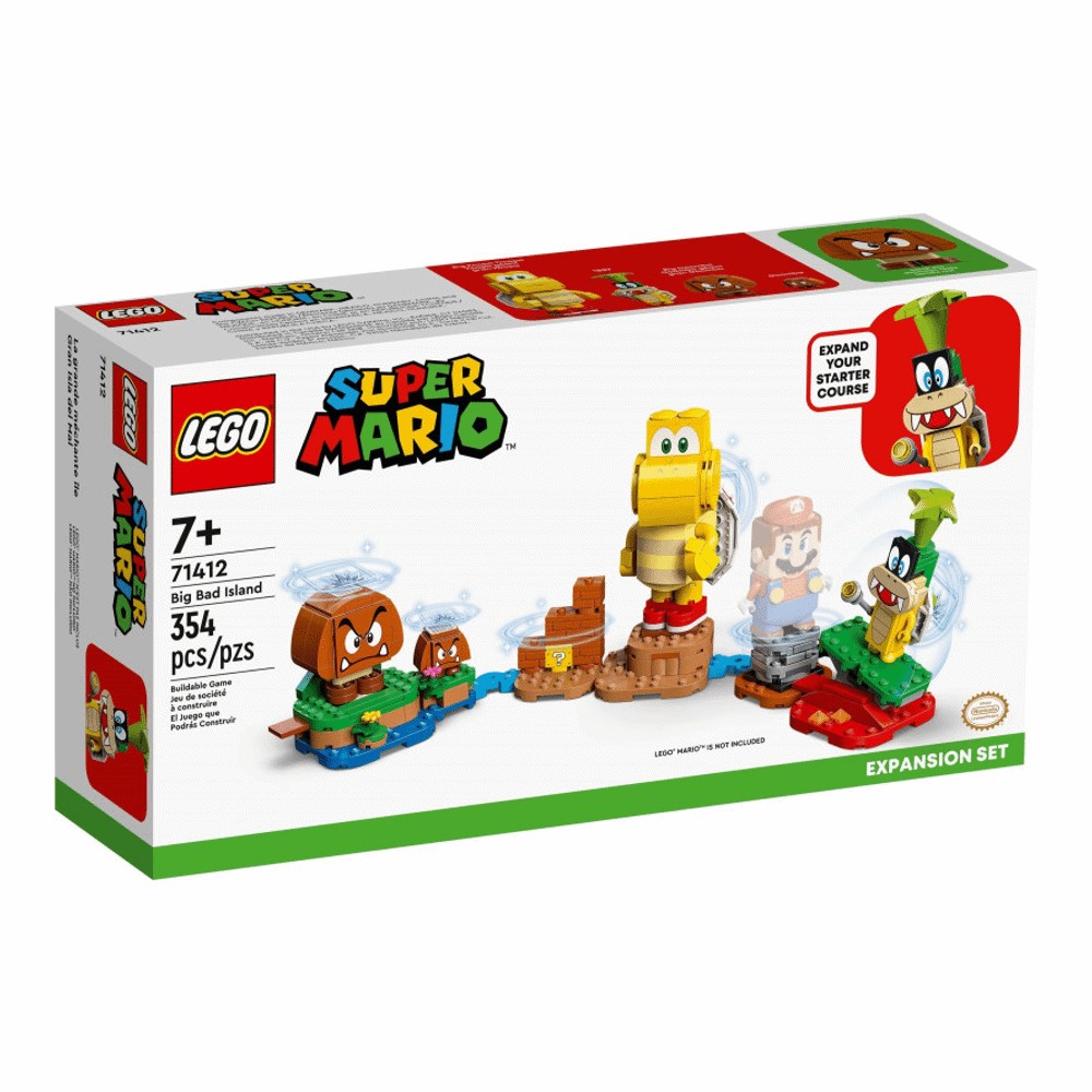 цена Конструктор LEGO Super Mario 71412 Дополнение «Большой плохой остров»