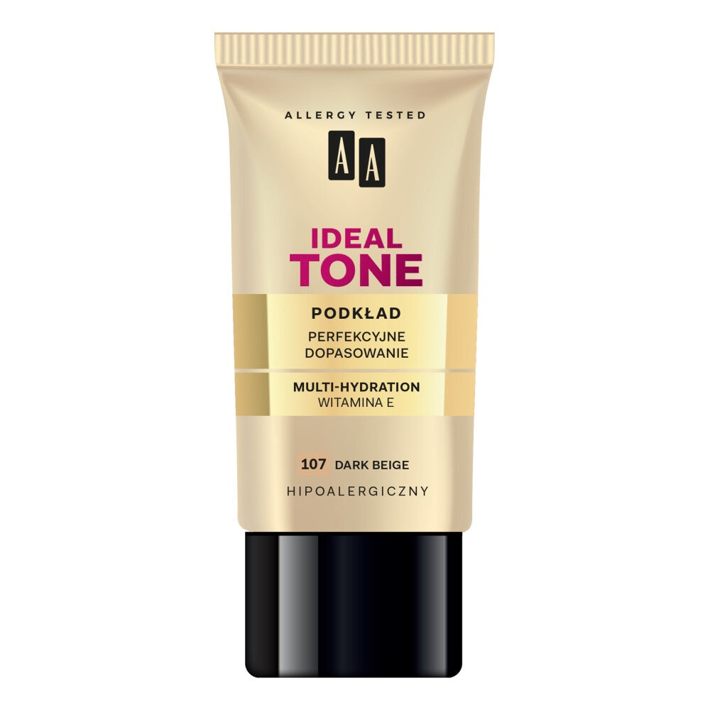 

AA Основа Make Up Ideal Tone perfect match 107 Dark Beige 30мл