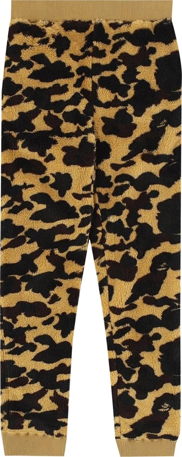 

Брюки BAPE 1st Camo Boa Pants 'Yellow', желтый