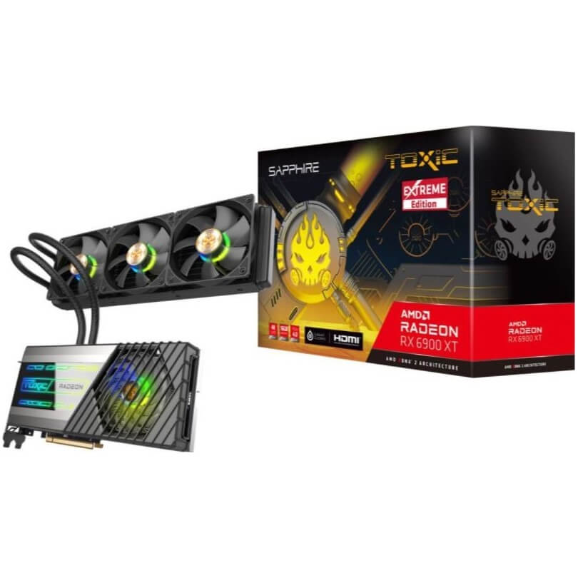 Видеокарта Sapphire Radeon RX 6900 XT Toxic Extreme Edition, 16ГБ, черный - фото