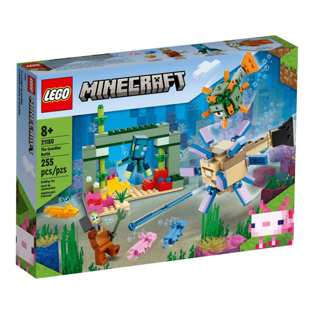 Конструктор LEGO Minecraft 21180 Битва со стражем конструктор lego minecraft 21180 битва со стражем 255 дет