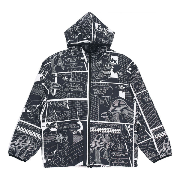 Куртка Adidas originals R.Y.V. Graphic Windbreaker For Men Black, Черный