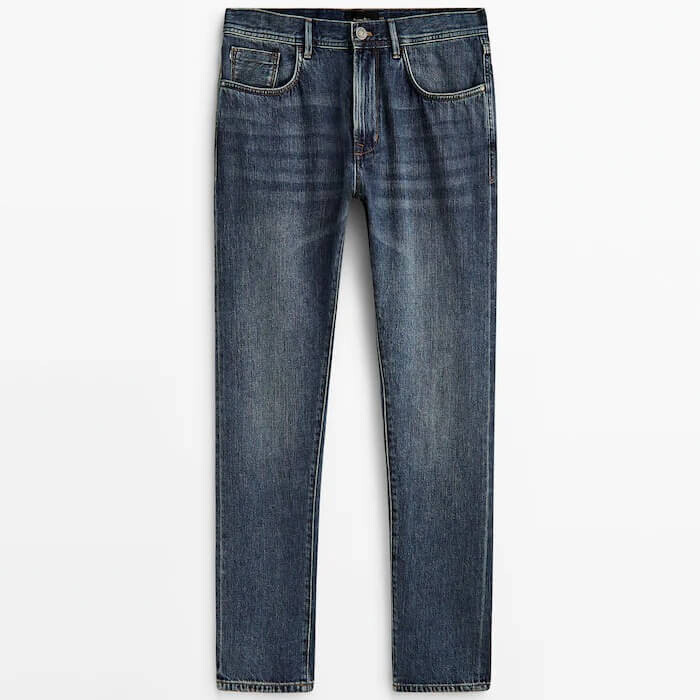 

Джинсы Massimo Dutti Relaxed Fit Vintage Selvedge, индиго