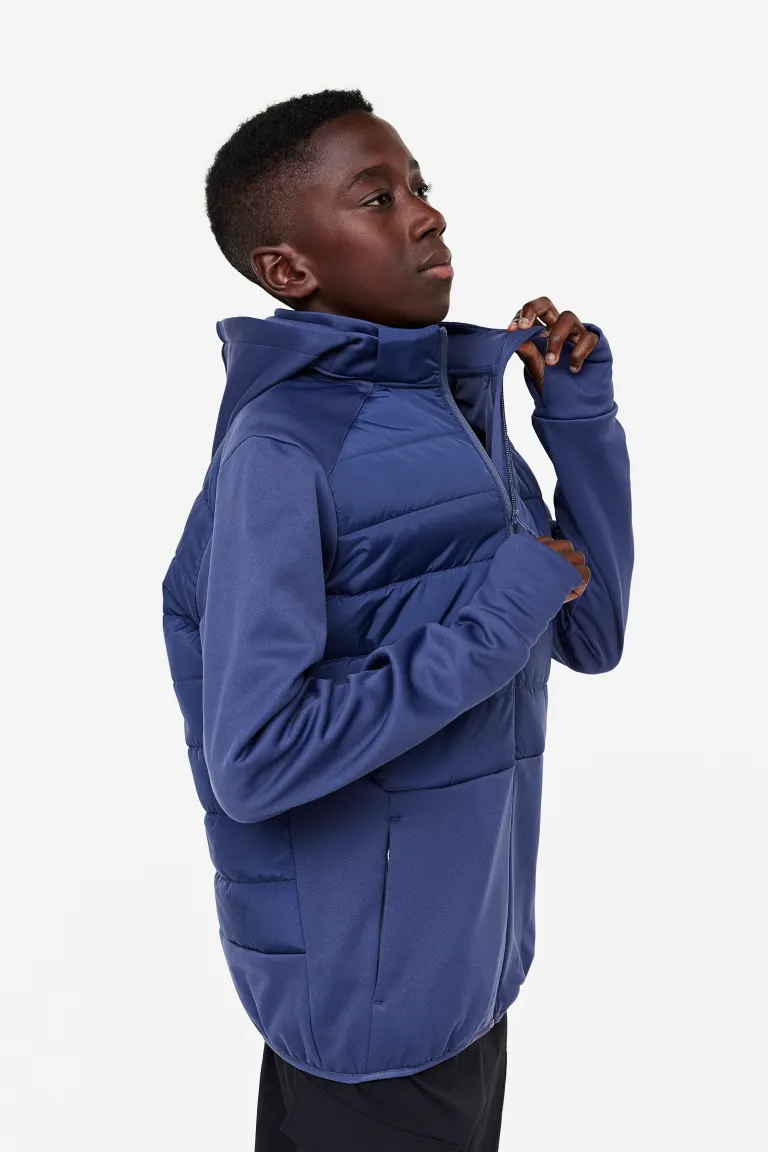 

Стеганая спортивная куртка H&M, синий