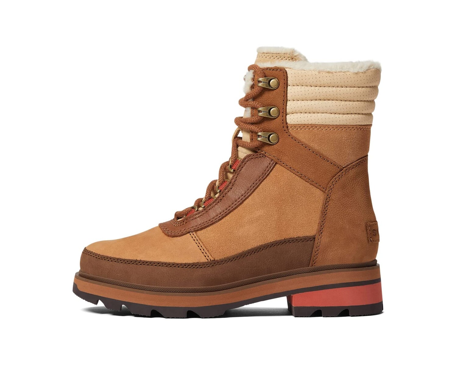 

Ботинки Lennox Lace Cozy STKD Waterproof SOREL, коричневый