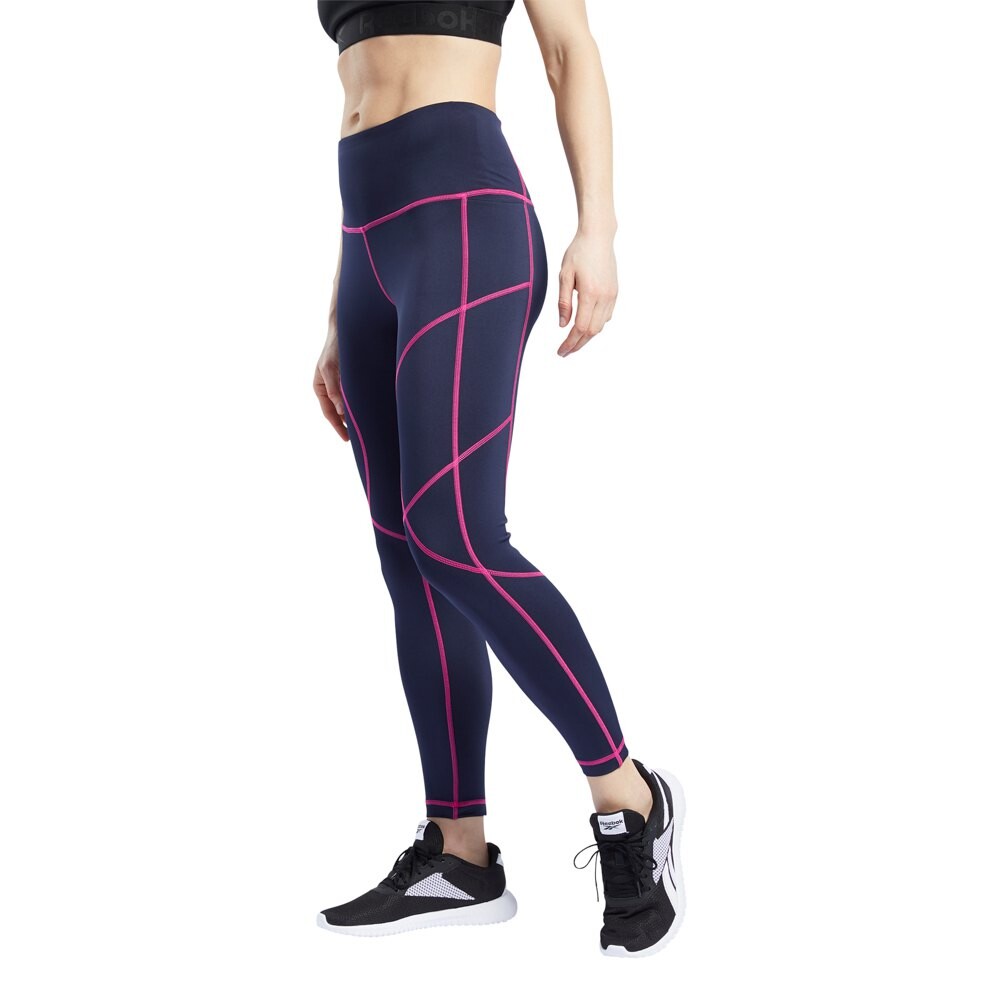 

Тайтсы Reebok Workout Ready Myt Stitch, синий