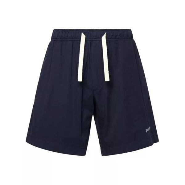 

Шорты navy cotton bermuda shorts Palm Angels, синий