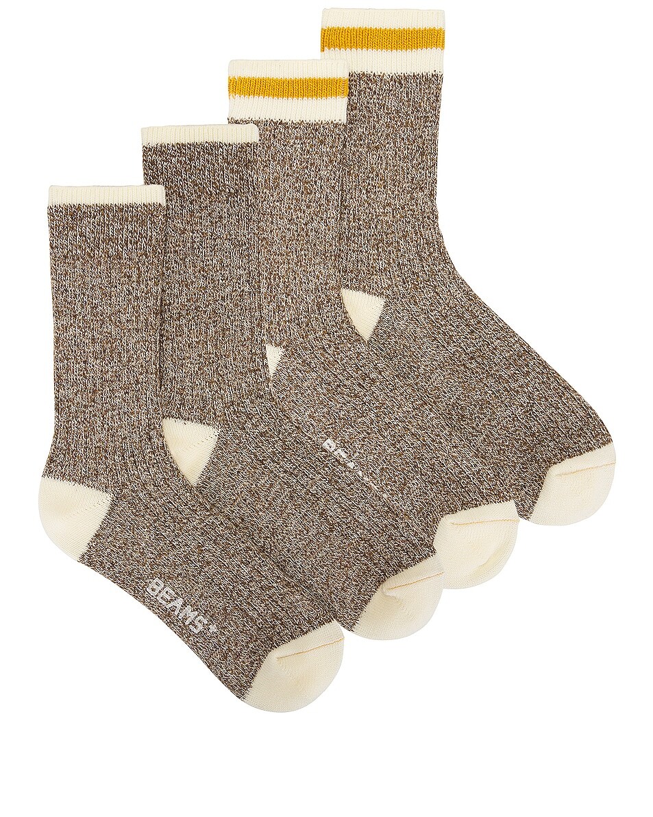 

Носки Beams Plus Rag, цвет Khaki & Yellow