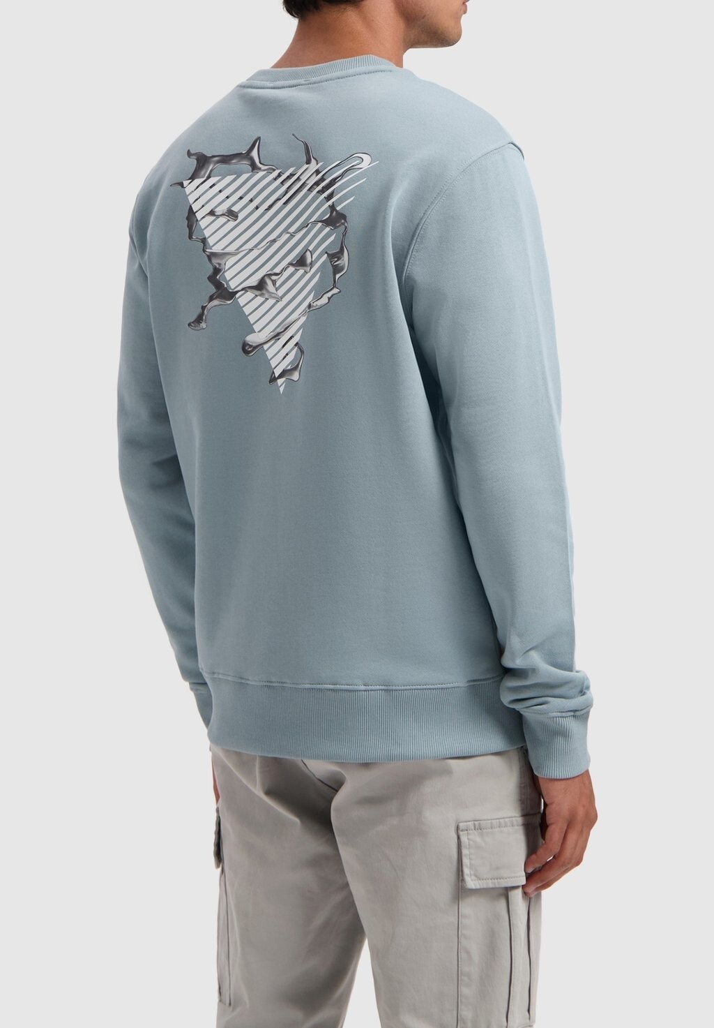 

Толстовка REGULAR FIT CREWNECK Pure Path, сине-серый