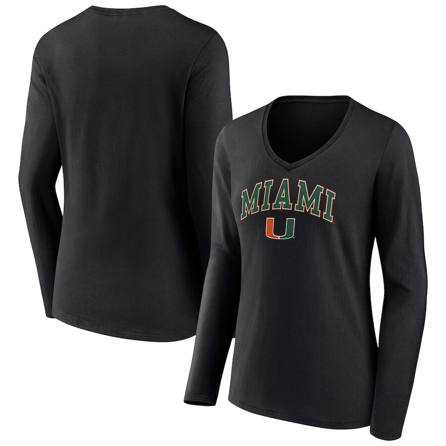 

Футболка с длинным рукавом Fanatics Branded Miami Hurricanes, черный