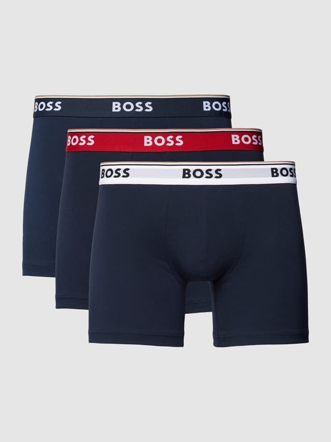 

Трусы с эластичным поясом с логотипом, в упаковке 3 шт BOSS, черный