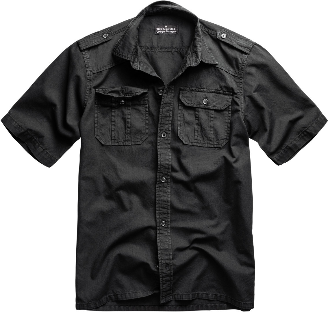 Рубашка Surplus M65 Basic Short Sleeve, черный рубашка surplus m65 basic темно синий