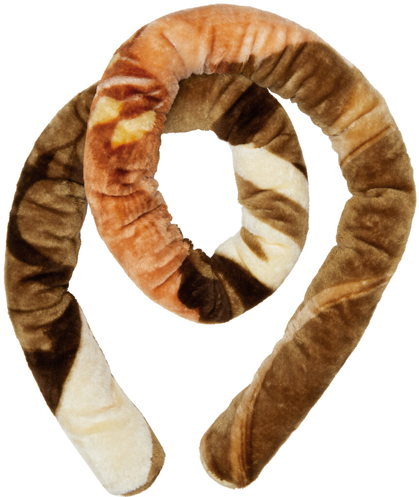 

Шарф-труба Off-White & Brown Blankets Marine Serre