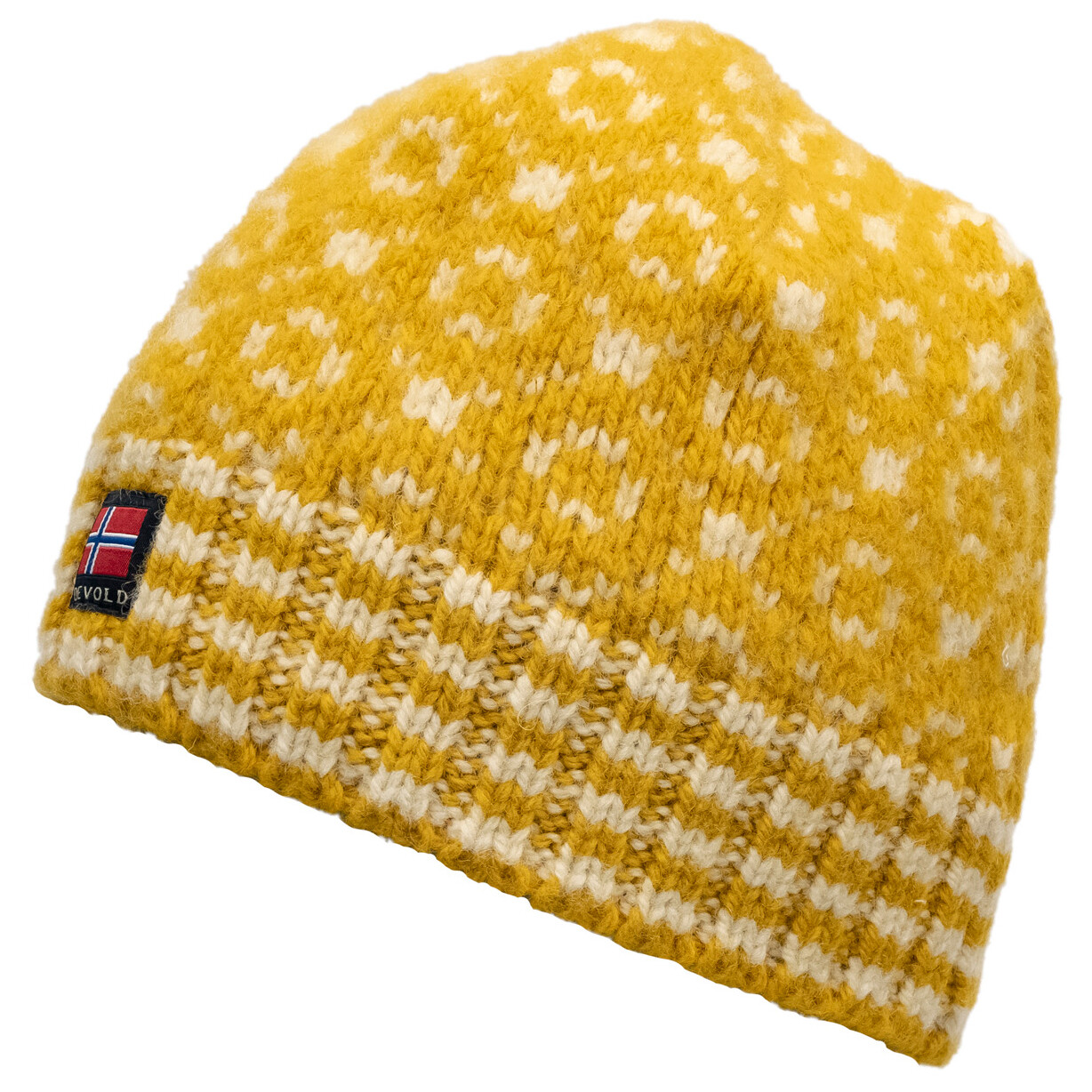 

Шапка Devold Svalbard Beanie, цвет Arrowwood/Offwhite