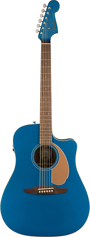 цена Электроакустическая гитара Fender Redondo Player - Belmont Blue 097-0713-010