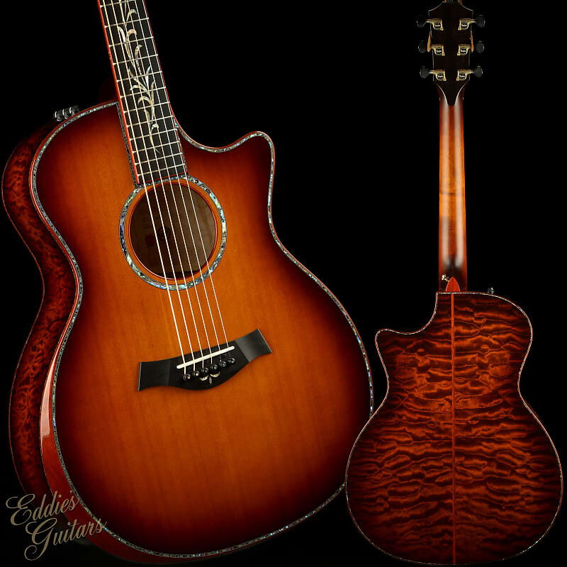 

Taylor Custom GA — стеганый клен/красный кедр западный Custom GA - Quilted Maple/Western Red Cedar