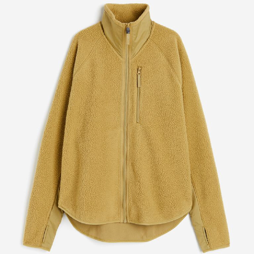 

Куртка H&M Teddy Fleece Sports, темно-желтый