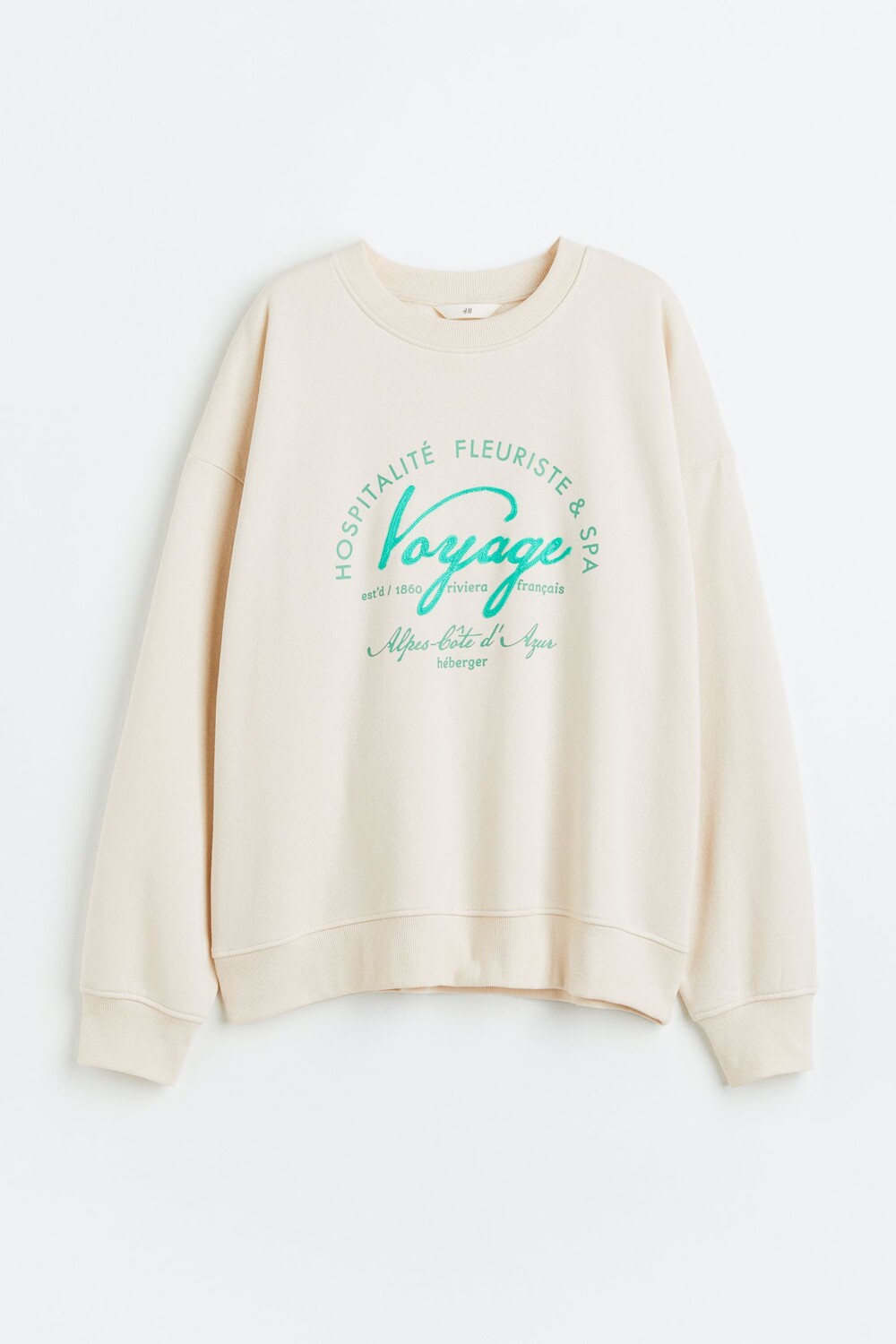 

Толстовка с круглым вырезом H&M, крем/вояж