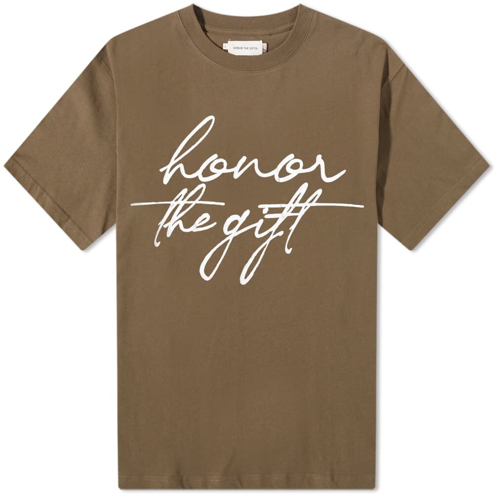 

Футболка Honor the Gift HTG Script T-Shirt, Коричневый