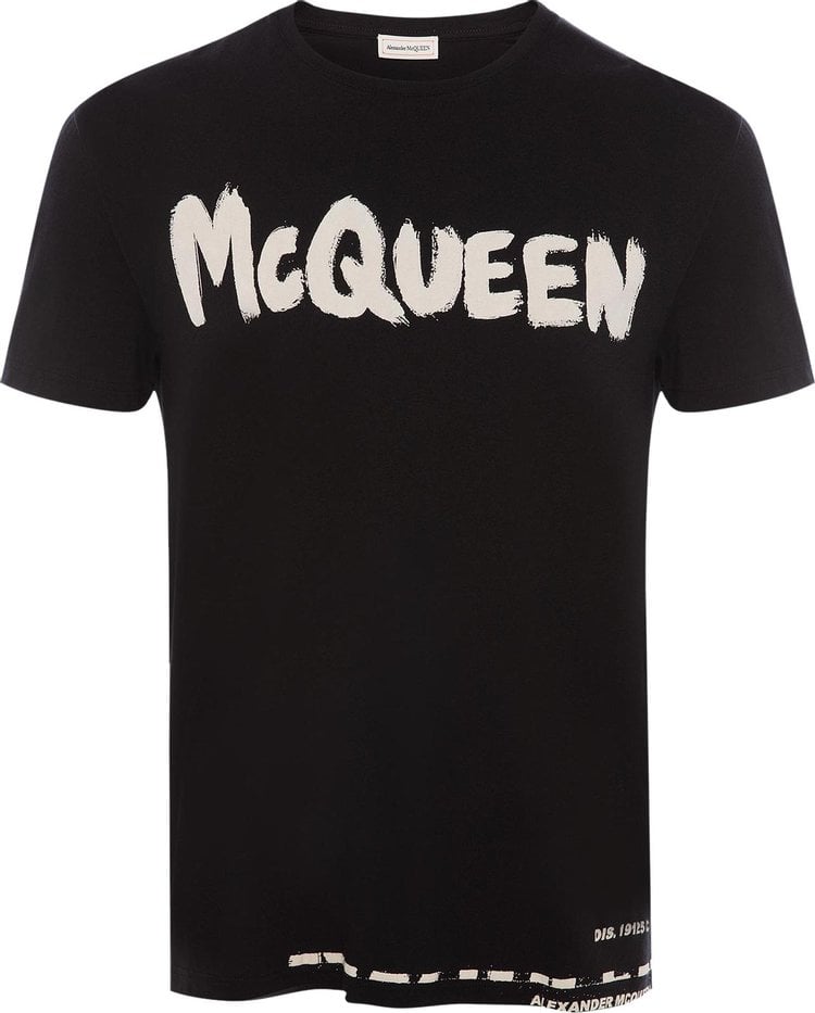 

Футболка Alexander McQueen Graffiti T-Shirt 'Black', черный