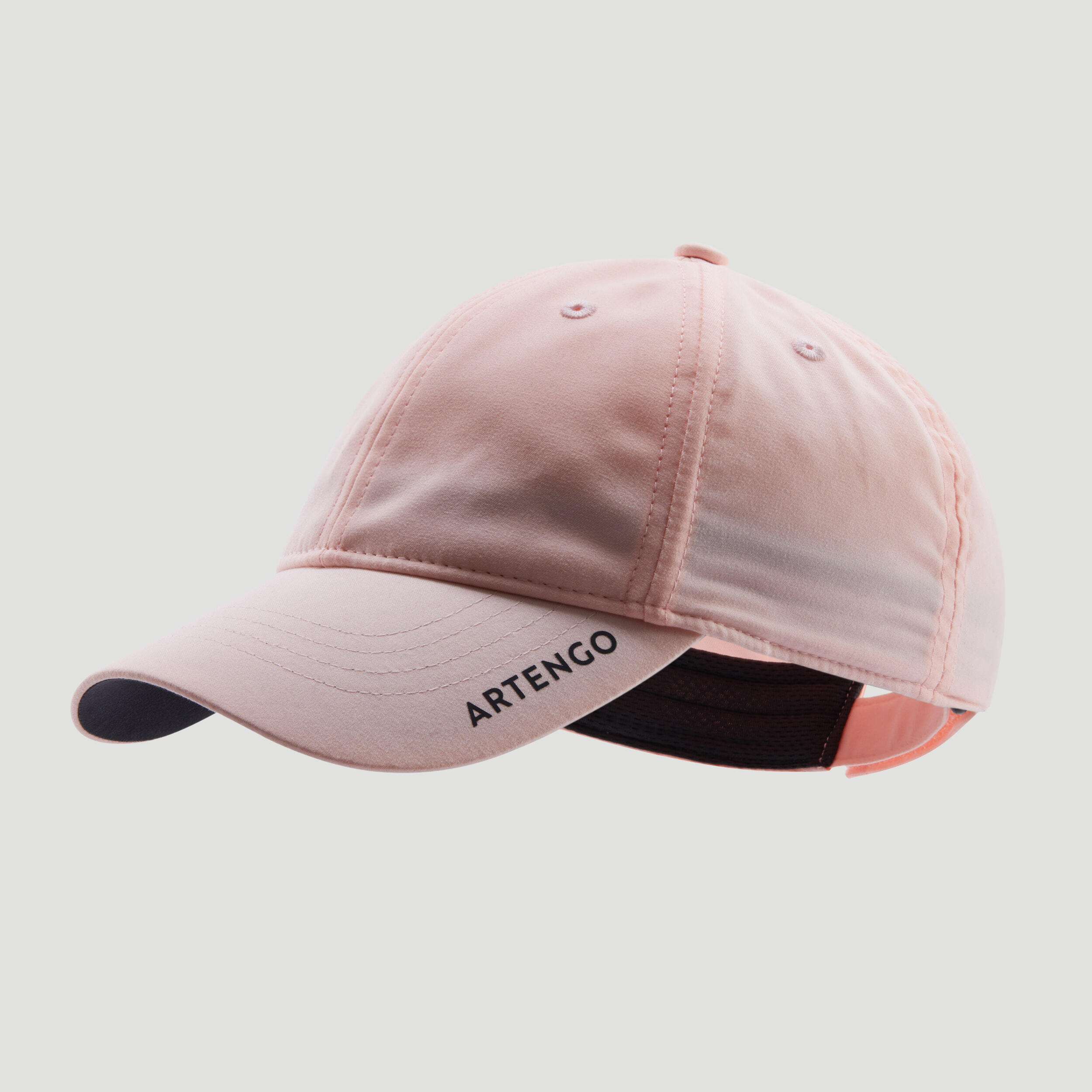 Бейсболка Tennis Cap TC 500 Gr. 54 бледно-розовый/серый ARTENGO, неоновый пастельный лососевый/угольно-серый - фото