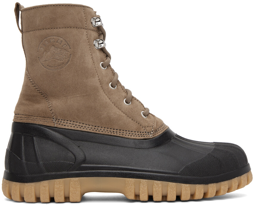 

Ботинки SSENSE Exclusive Tan & Brown Anatra Diemme