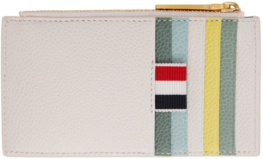 

Розовый кожаный кошелек Thom Browne