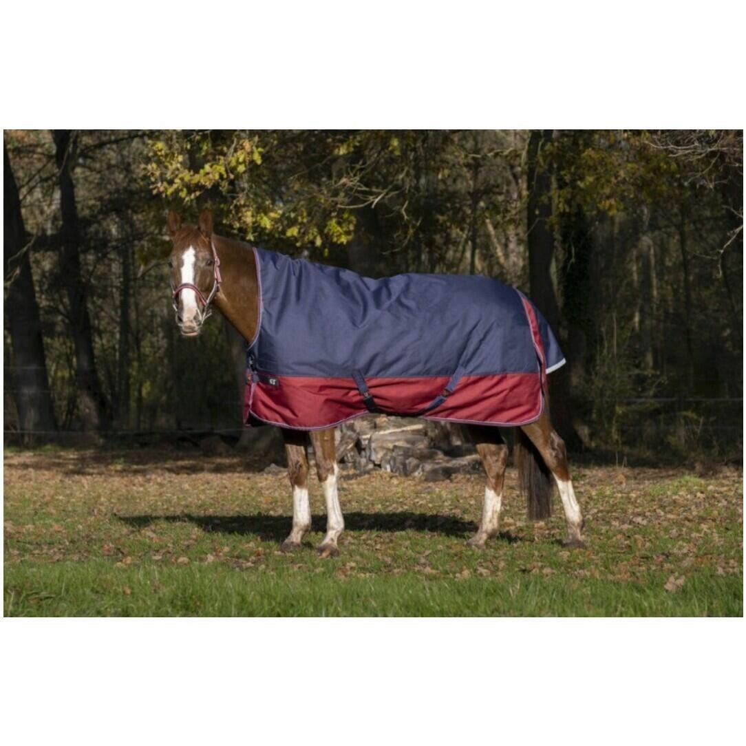 

Одеяло TOP Equithème Highneck 1200D Tyrex, темно-синий / бордовый
