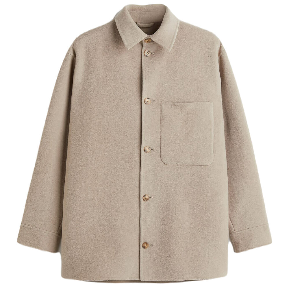 

Куртка-рубашка H&M Wool-blend, бежевый