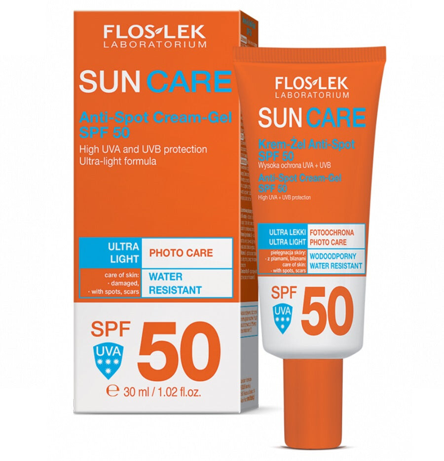 

Floslek Солнцезащитный крем-гель Anti-Spot SPF50 30мл