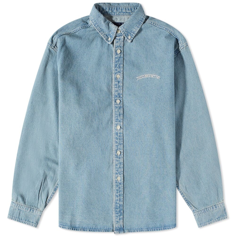 

Рубашка thisisneverthat Washed Denim Shirt