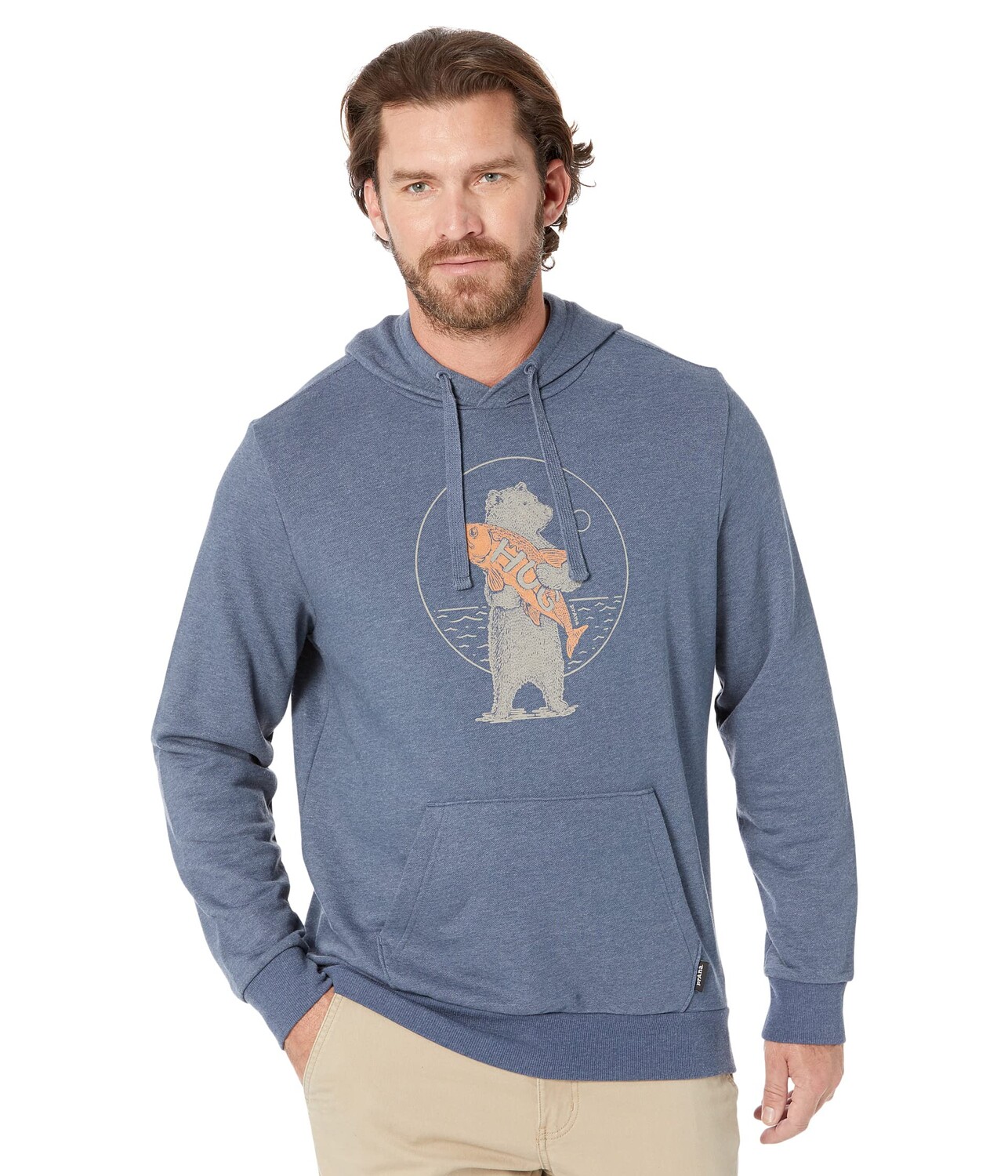 

Пуловер Prana, Journeyman Hoodie, Серый