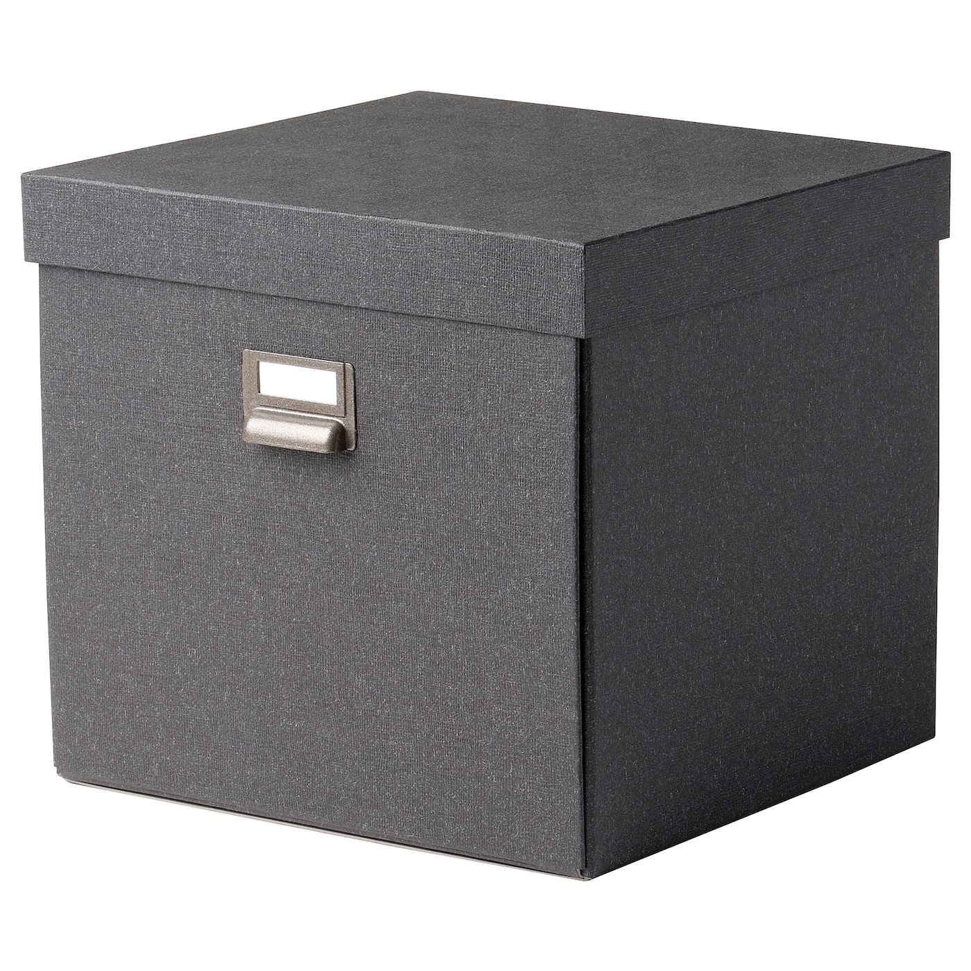 TJOG ЧУГ Коробка с крышкой, темно-серый, 32x31x30 см IKEA